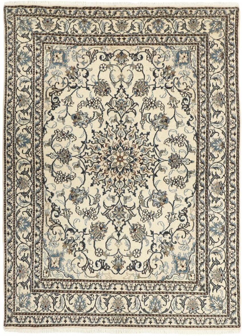Nain Trading Tappeto Fatto A Mano Nain 205x144 Grigio Scuro/Beige (Lana / Seta, Persia/Iran) Nain Trading Tappeto Fatto A Mano Nain 205x144 Grigio Scuro/Beige (Lana / Seta, Persia/Iran)