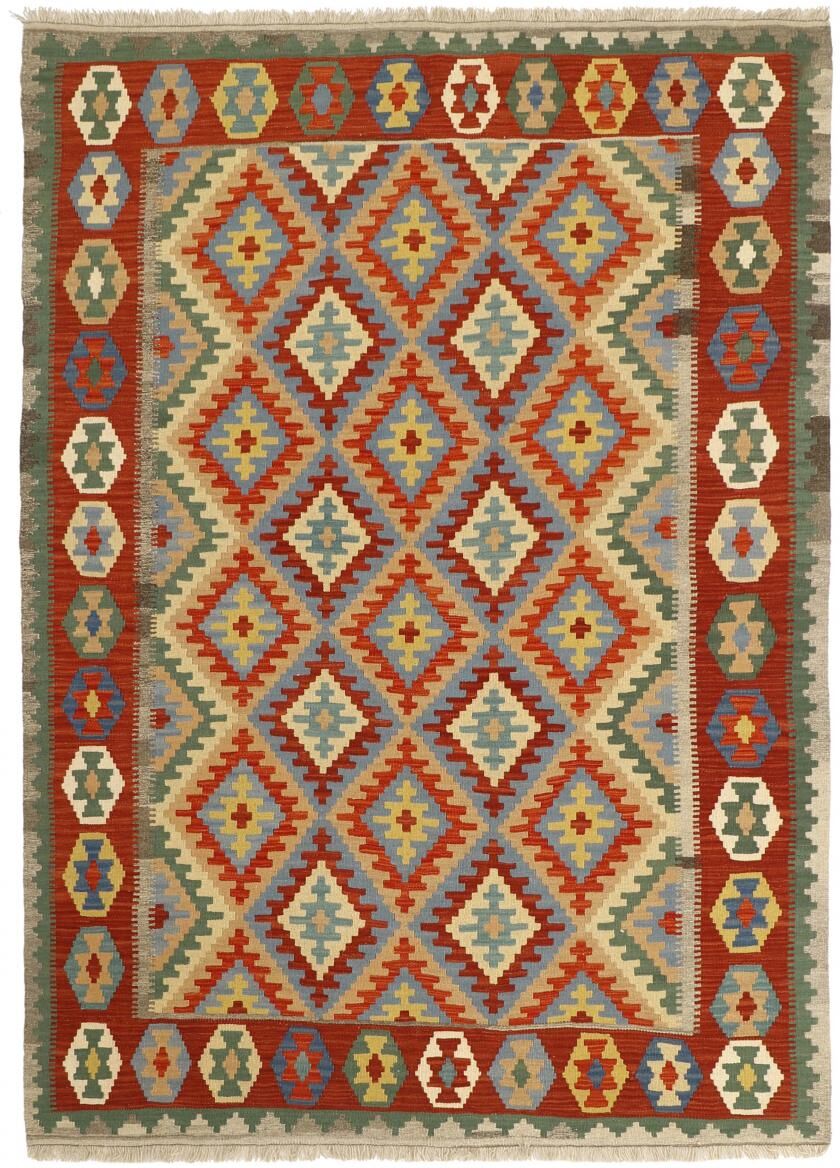 Nain Trading Tappeto Kilim Fars 246x173 Grigio Scuro/Marrone (Lana, Persia/Iran, Tessuto a mano) Nain Trading Tappeto Kilim Fars 246x173 Grigio Scuro/Marrone (Lana, Persia/Iran, Tessuto a mano)