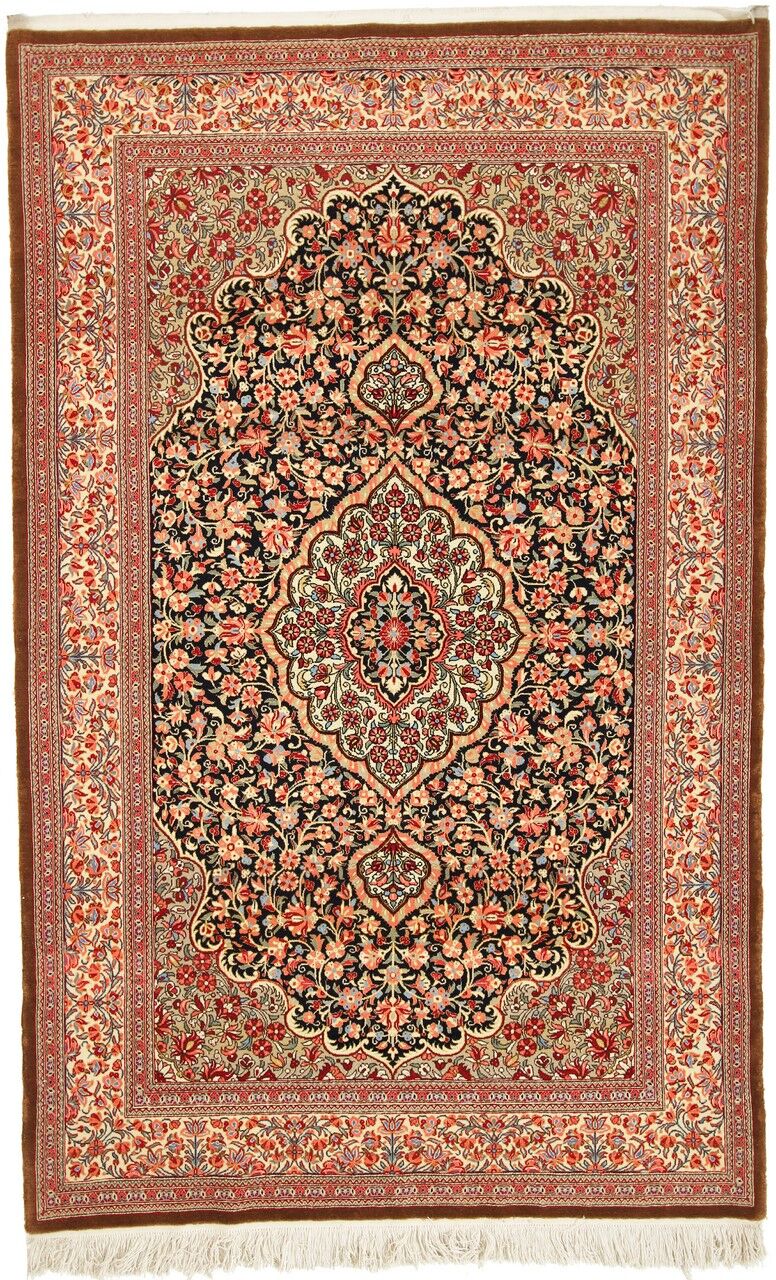 Nain Trading Tappeto Qum Kork 215x135 Marrone/Rosa (Lana, Persia/Iran, Annodato a mano) Nain Trading Tappeto Qum Kork 215x135 Marrone/Rosa (Lana, Persia/Iran, Annodato a mano)