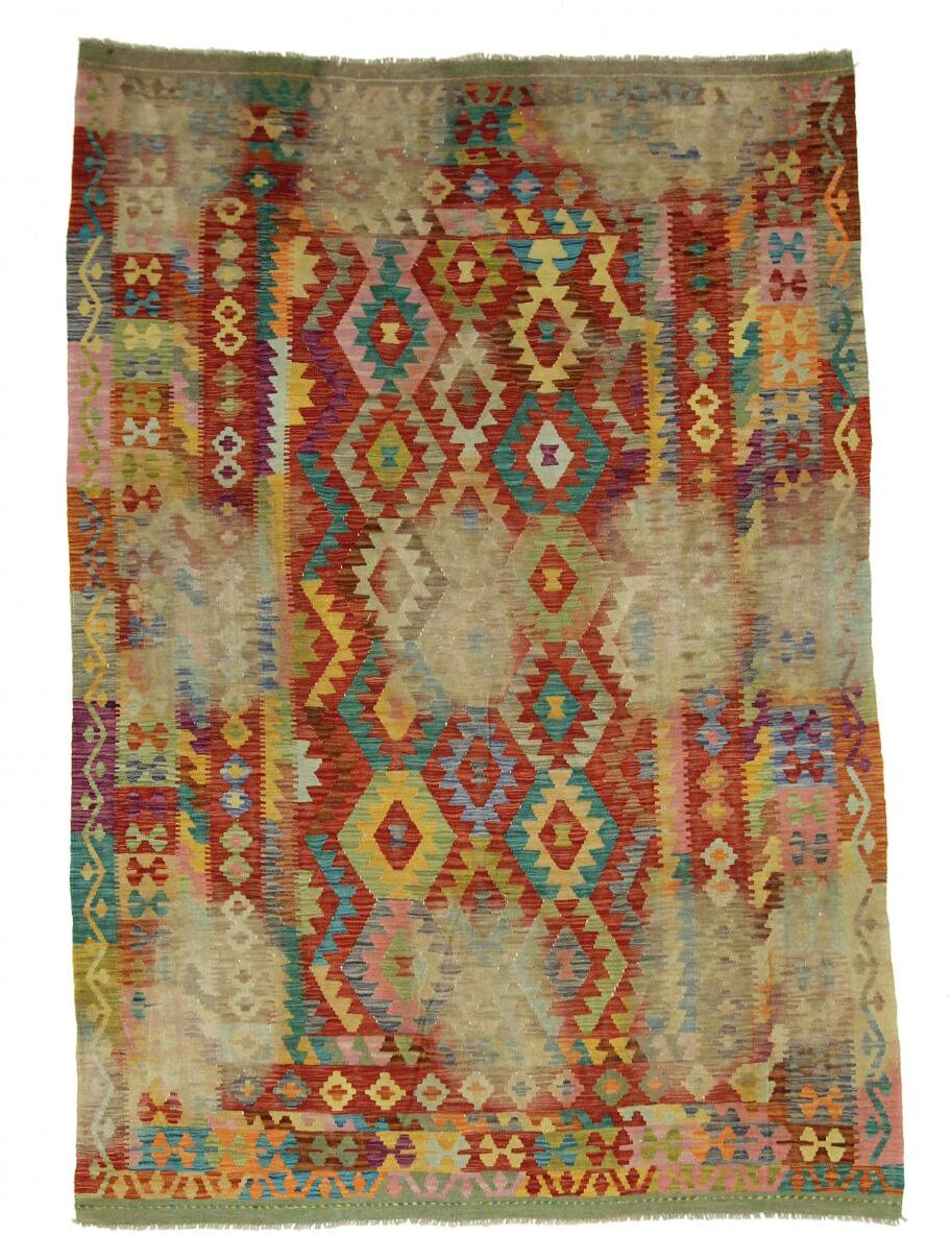 Nain Trading Tappeto Tessuto a Mano Kilim Afghan Distressed 289x211 Beige/Ruggine (Lana, Afghanistan) Nain Trading Tappeto Tessuto a Mano Kilim Afghan Distressed 289x211 Beige/Ruggine (Lana, Afghanistan)