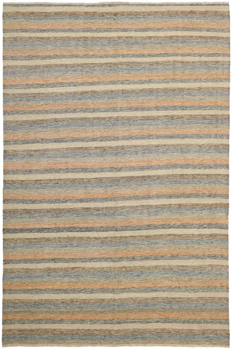 Nain Trading Tappeto Kilim Fars 295x195 Grigio/Marrone Scuro (Lana, Persia/Iran, Tessuto a mano) Nain Trading Tappeto Kilim Fars 295x195 Grigio/Marrone Scuro (Lana, Persia/Iran, Tessuto a mano)