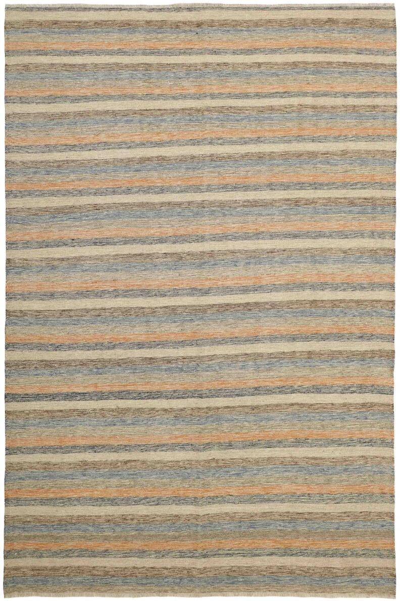 Nain Trading Tappeto Kilim Fars 295x195 Grigio/Marrone Scuro (Lana, Persia/Iran, Tessuto a mano)