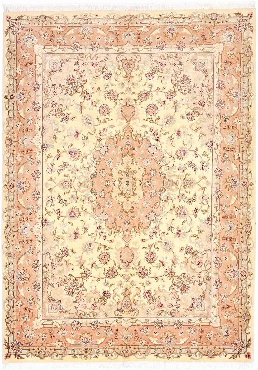 Nain Trading Tappeto Orientale Tabriz 50Raj 234x168 Beige/Rosa (Lana / Seta, Persia/Iran, Annodato a mano) Nain Trading Tappeto Orientale Tabriz 50Raj 234x168 Beige/Rosa (Lana / Seta, Persia/Iran, Annodato a mano)