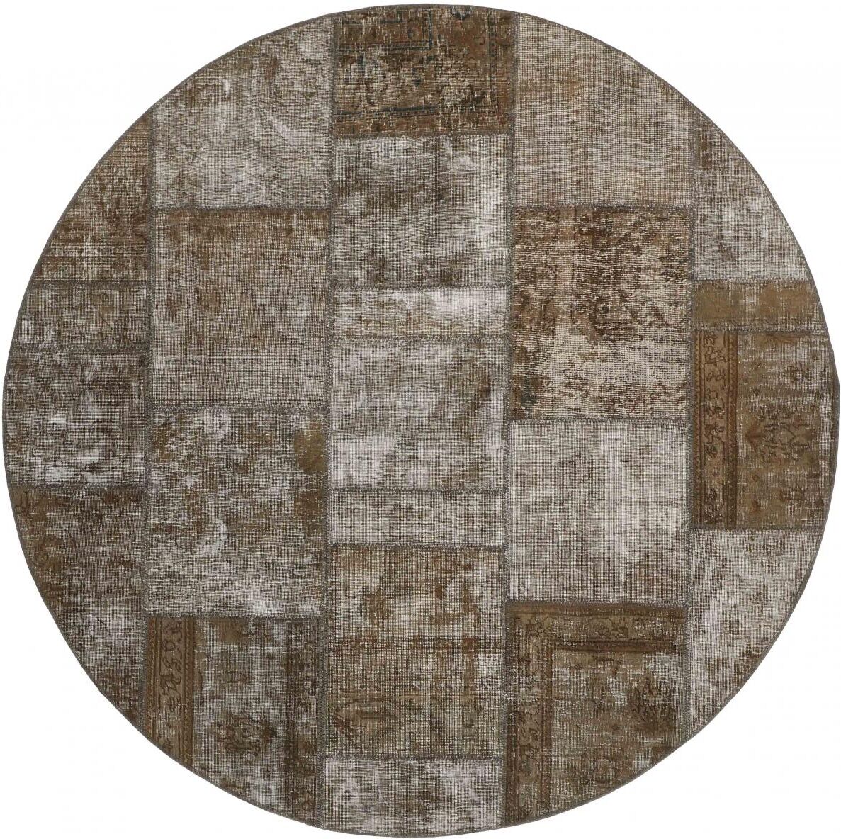 Nain Trading Tappeto Persiano Patchwork 201x201 Rossoondo Grigio Scuro/Marrone Scuro (Annodato a mano, Persia/Iran, Lana) Nain Trading Tappeto Persiano Patchwork 201x201 Rossoondo Grigio Scuro/Marrone Scuro (Annodato a mano, Persia/Iran, Lana)