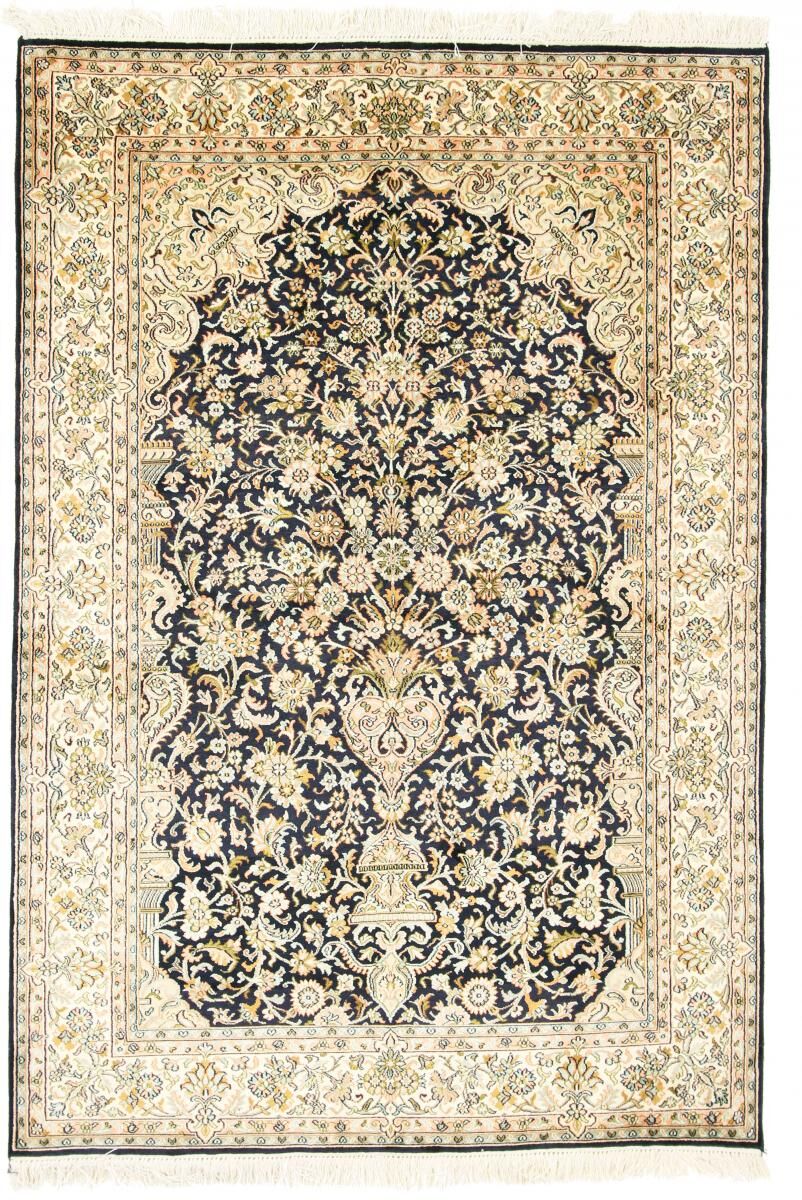 Nain Trading Tappeto Orientale Cachemire Puri di Seta 184x128 Grigio Scuro/Beige (Seta, India, Annodato a mano) Nain Trading Tappeto Orientale Cachemire Puri di Seta 184x128 Grigio Scuro/Beige (Seta, India, Annodato a mano)