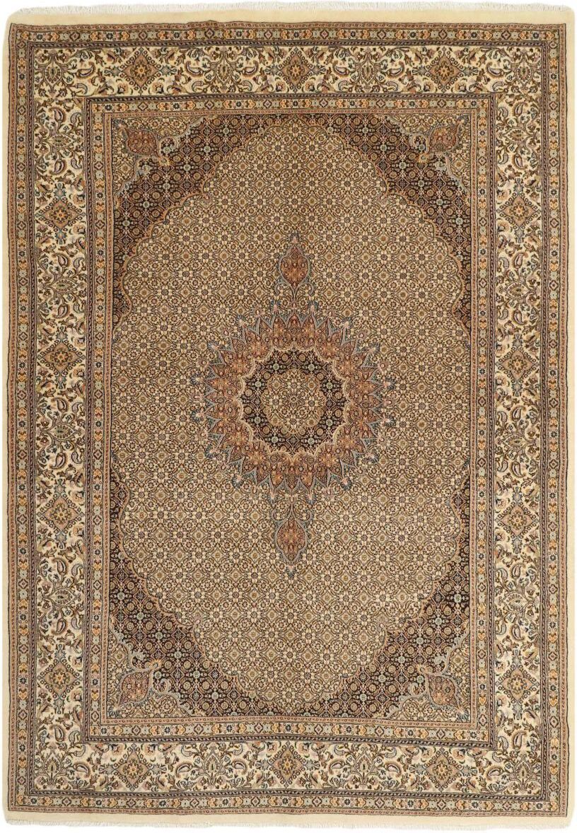 Nain Trading Tappeto Fatto A Mano Moud Mahi 298x201 Beige/Marrone Scuro (Lana / Seta, Persia/Iran)