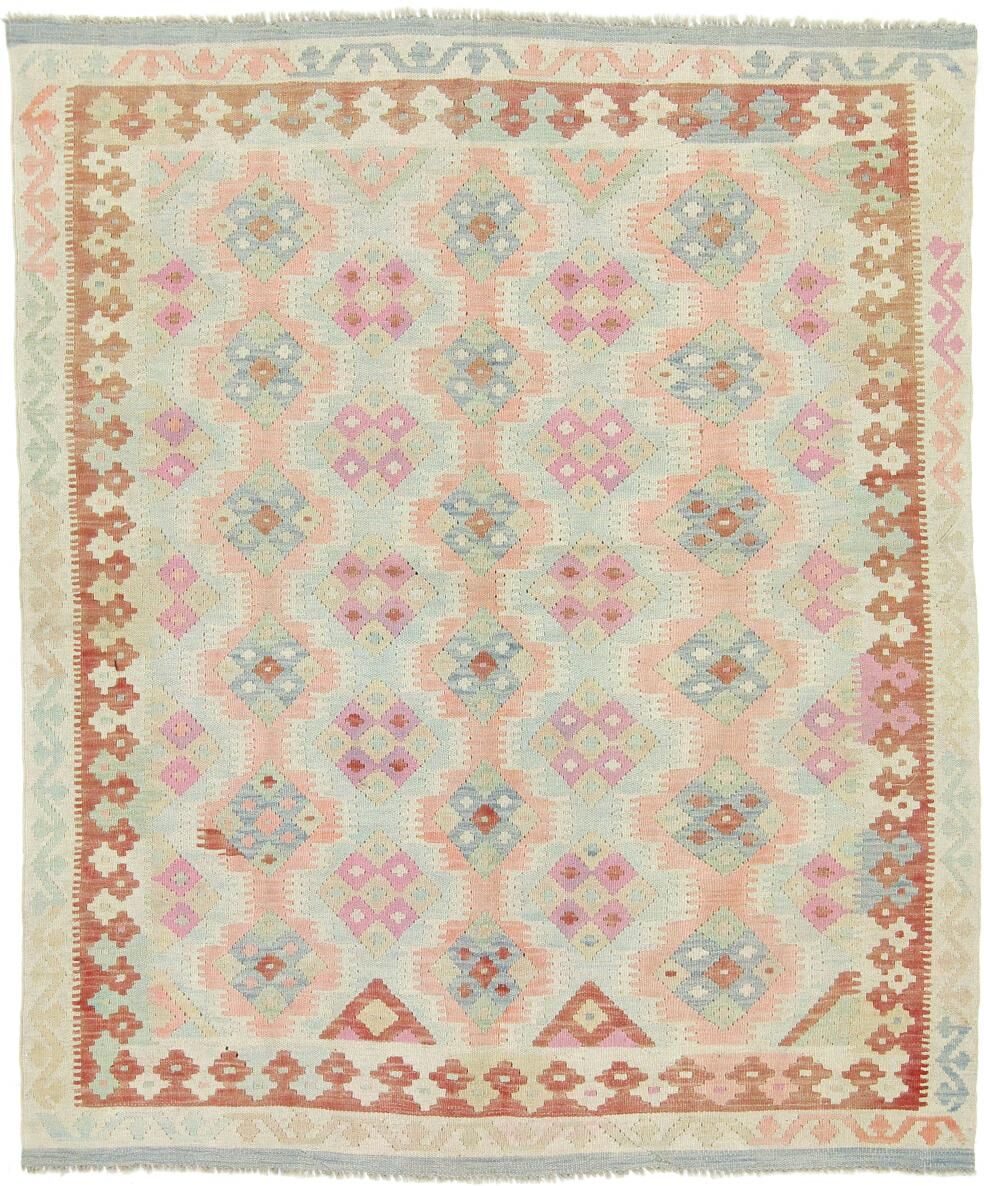 Nain Trading Tappeto Orientale Kilim Afghan Heritage 186x151 Beige/Rosa (Lana, Afghanistan, Tessuto a mano) Nain Trading Tappeto Orientale Kilim Afghan Heritage 186x151 Beige/Rosa (Lana, Afghanistan, Tessuto a mano)