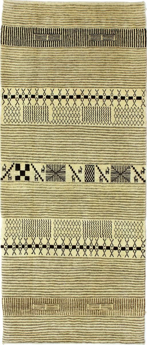 Nain Trading Tappeto Orientale Persia Gabbeh Loribaft 193x81 Corridore Beige/Verde Scuro (Persia/Iran, Lana, Annodato a mano) Nain Trading Tappeto Orientale Persia Gabbeh Loribaft 193x81 Corridore Beige/Verde Scuro (Persia/Iran, Lana, Annodato a mano)