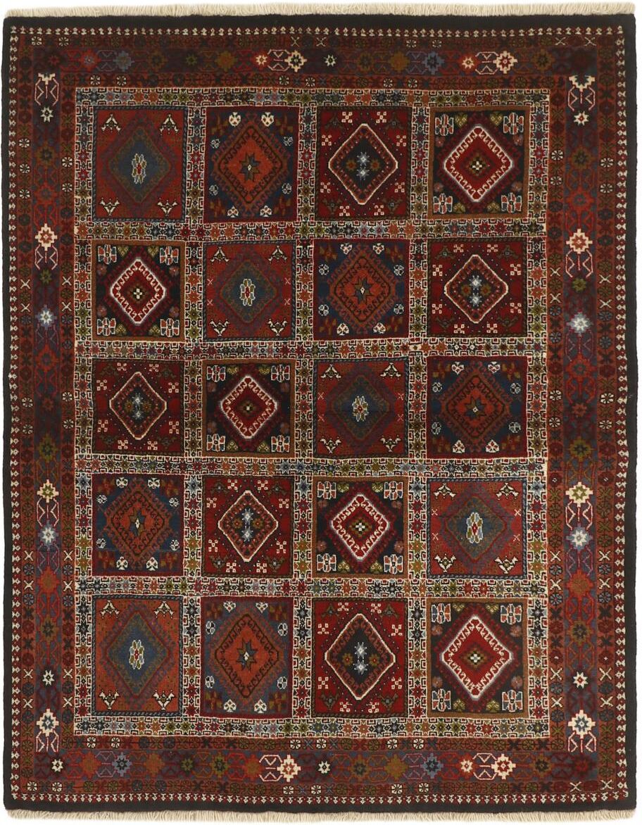 Nain Trading Tappeto Orientale Yalameh 196x148 Marrone Scuro (Lana, Persia/Iran, Annodato a mano) Nain Trading Tappeto Orientale Yalameh 196x148 Marrone Scuro (Lana, Persia/Iran, Annodato a mano)