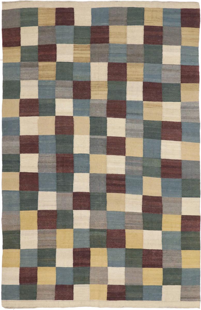 Nain Trading Tappeto Kilim Fars Design 291x186 Grigio Scuro/Beige (Lana, Persia/Iran, Tessuto a mano) Nain Trading Tappeto Kilim Fars Design 291x186 Grigio Scuro/Beige (Lana, Persia/Iran, Tessuto a mano)