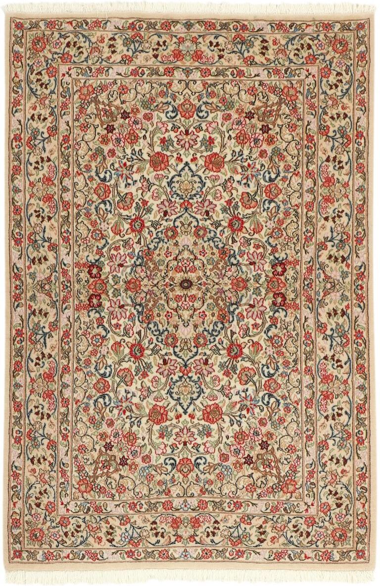 Nain Trading Tappeto Orientale Qum Kork 182x121 Beige/Arancione (Lana, Persia/Iran, Annodato a mano) Nain Trading Tappeto Orientale Qum Kork 182x121 Beige/Arancione (Lana, Persia/Iran, Annodato a mano)