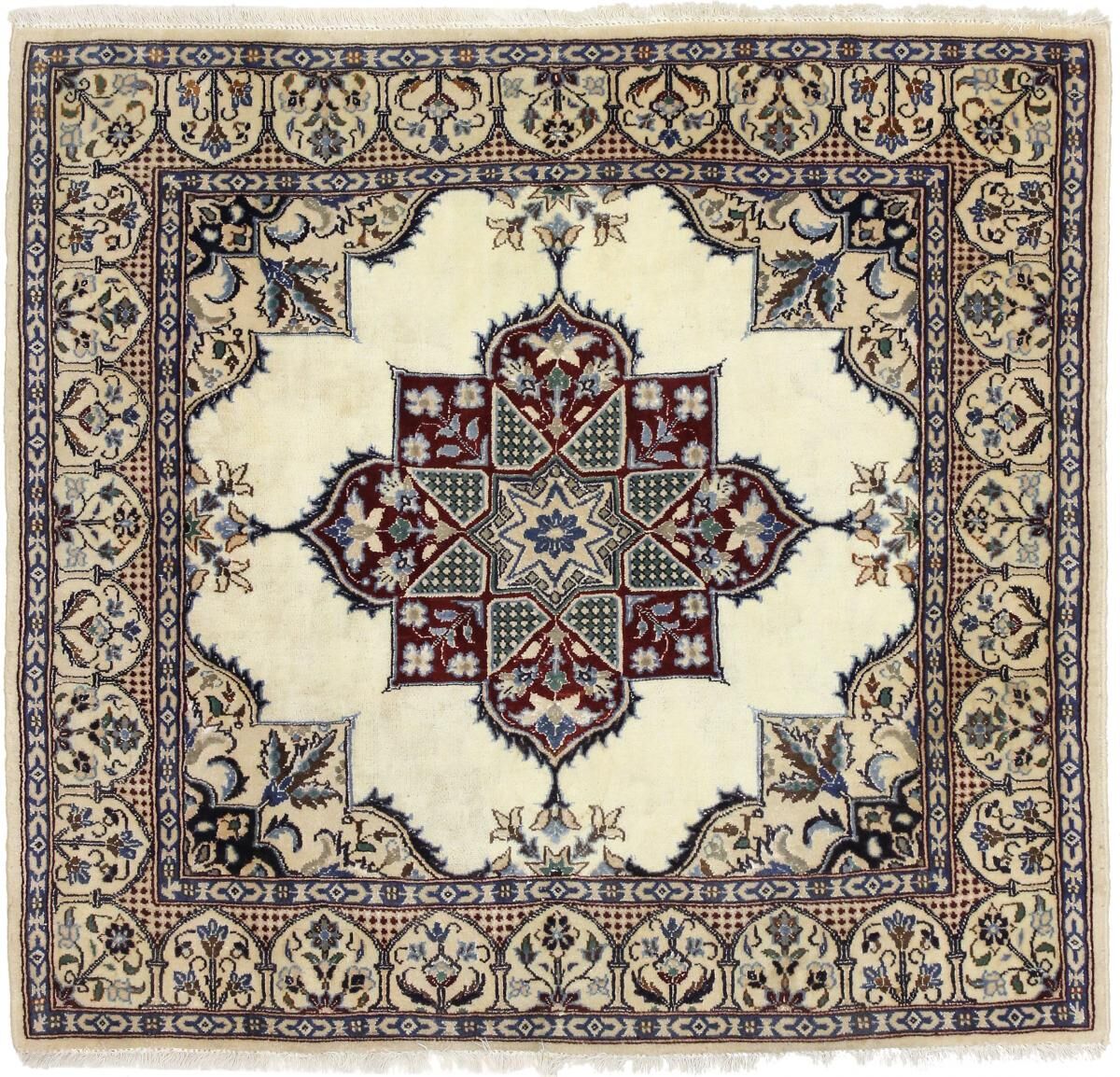 Nain Trading Tappeto Orientale Nain 9La 105x90 Grigio Scuro/Beige (Persia/Iran, Lana / Seta, Annodato a mano) Nain Trading Tappeto Orientale Nain 9La 105x90 Grigio Scuro/Beige (Persia/Iran, Lana / Seta, Annodato a mano)