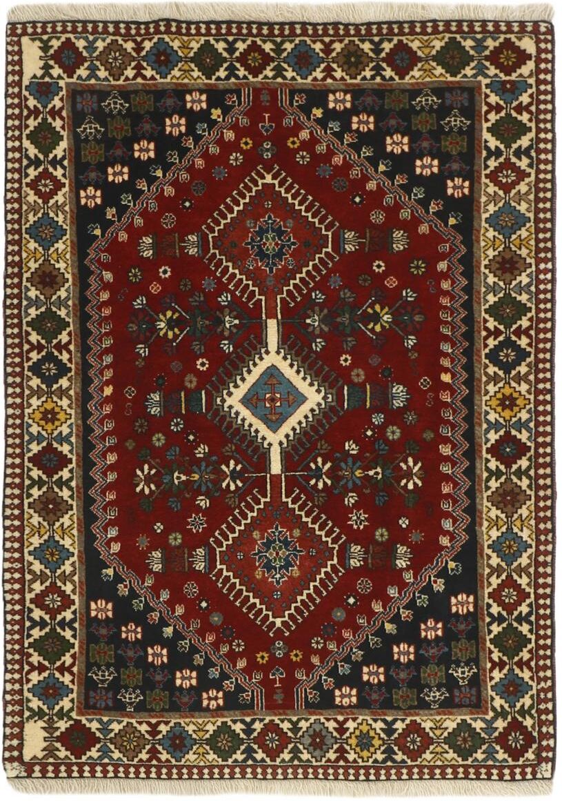 Nain Trading Tappeto Yalameh 149x101 Grigio Scuro/Beige (Lana, Persia/Iran, Annodato a mano) Nain Trading Tappeto Yalameh 149x101 Grigio Scuro/Beige (Lana, Persia/Iran, Annodato a mano)