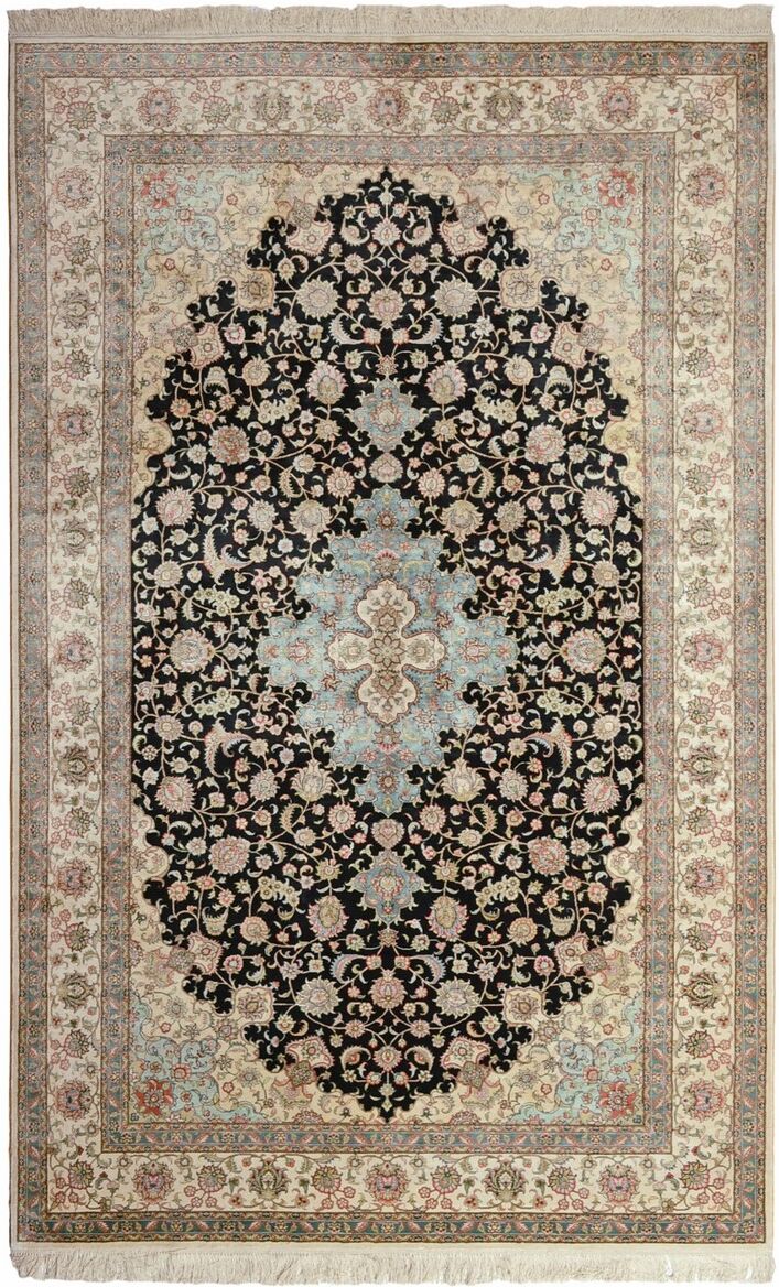 Nain Trading Tappeto Orientale Herike di Seta 244x152 Beige/Marrone Scuro (Seta, Cina, Annodato a mano) Nain Trading Tappeto Orientale Herike di Seta 244x152 Beige/Marrone Scuro (Seta, Cina, Annodato a mano)