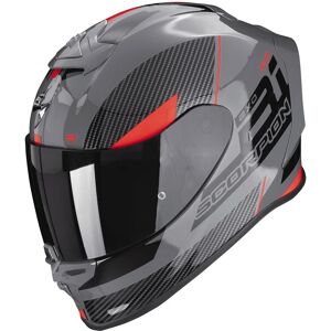 SCORPION - Casco Exo-R1 Evo Air Final Grigio / Nero / Rosso Nero,Rosso M