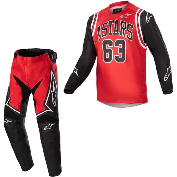 alpinestars - equipaggiamento completo pack alpinestars racer junior acumen le rosso / nero / bianco nero,rosso unica