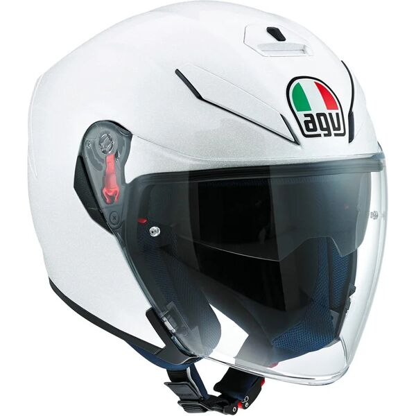 agv - casco k-5 jet pearl bianco bianco xs