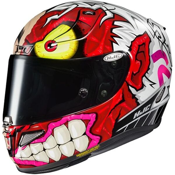 hjc - casco rpha 11 two face dc comics mc-1sf rosso,rosa,bianco xl