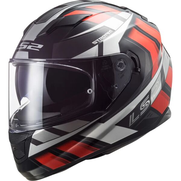 ls2 - casco ff320 stream evo loop nero / rosso nero,rosso xl