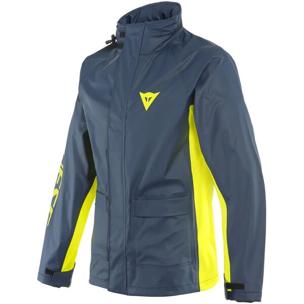 dainese - impermeabili storm 2 nero-iris / fluo-giallo blu,giallo,alta visibilità s