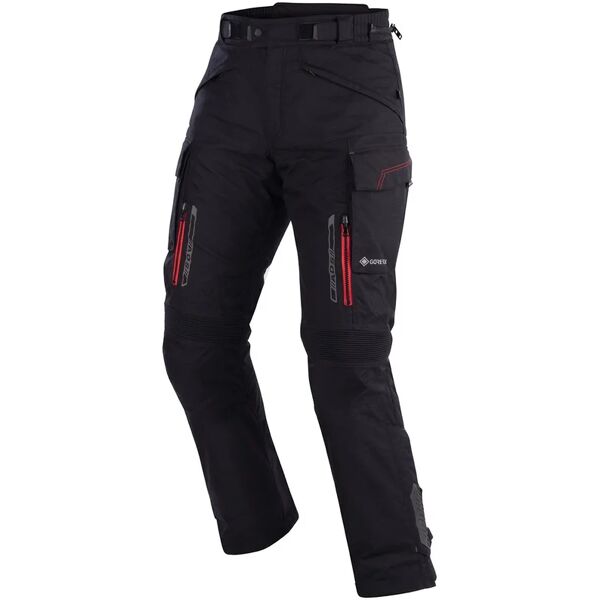 bering - pantaloni travel gtx nero nero,rosso m