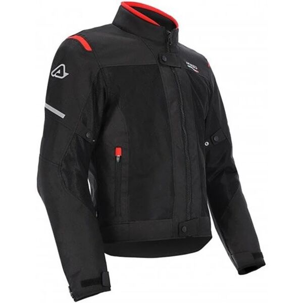 acerbis - giacca on road ruby nero / rosso nero,rosso xl