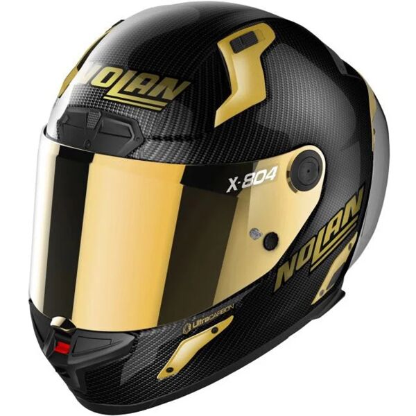 nolan - casco x-804 rs ultra carbon golden edition carbon / gold nero,dorato l