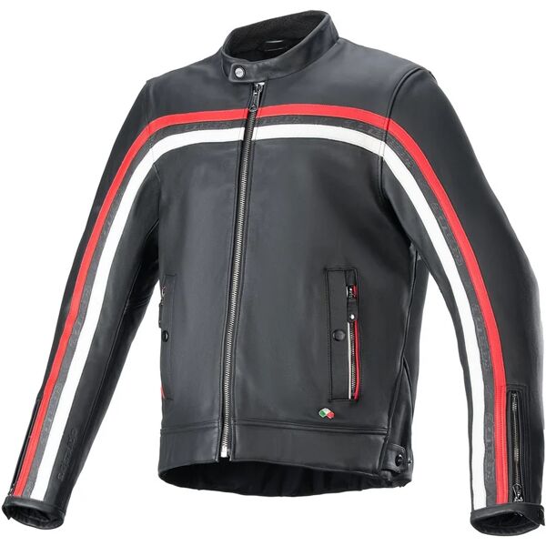 alpinestars - giacca dyno nero ruby / rosso ecru nero,rosso 3xl