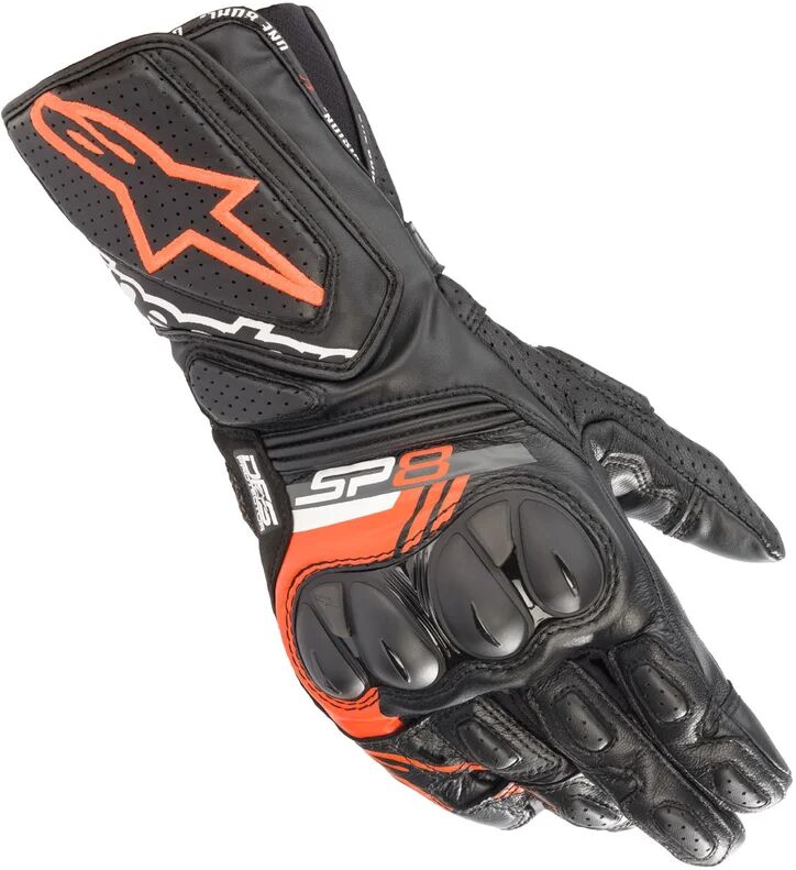 alpinestars - guanti sp-8 v3 nero / rosso fluo nero,rosso 3xl