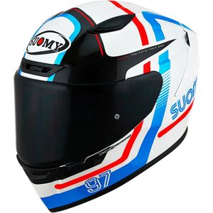 Suomy - Casco Track-1 Ninety Seven Bianco / Rosso Rosso,blu,bianco S