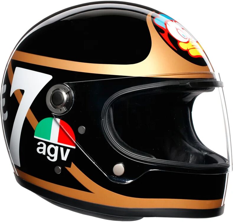 AGV - Casco X3000 Barry Sheene Limited Edition Nero,Dorato MS