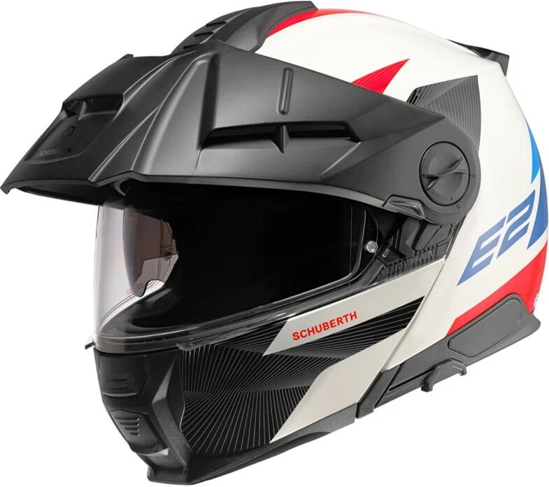 SCHUBERTH - Casco E2 Defender Bianco Rosso,Blu,Bianco XXL