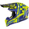 AIROH - Casco Aviator 3 TC21 Gloss Blu,Giallo L