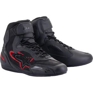 ALPINESTARS - Stivali Faster - 3 Rideknit Nero / Dark Grigio / Bright Rosso Nero,Rosso 11 (EU 44)