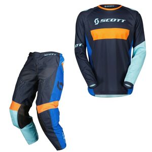 - Equipaggiamento completo Pack Scott 350 Race Evo Blue / Orange Blu,Arancione UNICA