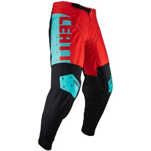 LEATT - Pantaloni 4.5 Fuel Nero,Rosso 36