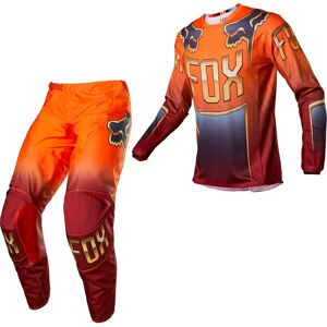 FOX - Equipaggiamento completo Pack Fox 180 Cntro SE Fluo Orange Rosso,Arancione,Dorato UNICA