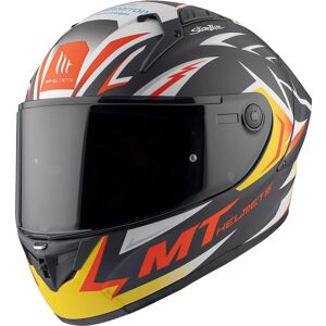 MT HELMETS - Casco KRE+ Acosta Matt Blue Rosso,Blu,Giallo,Bianco S