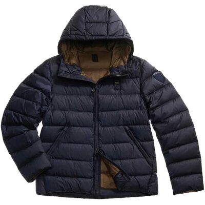 Blauer PIUMINO CON CAPPUCCIO ACTON Blu XL Blauer PIUMINO CON CAPPUCCIO ACTON Blu XL
