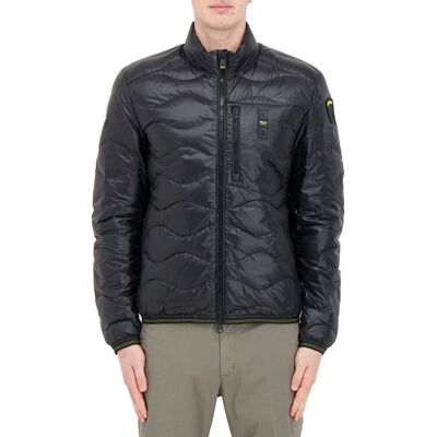 Blauer PIUMINO CON TASCHINO AD ONDE DANIEL Nero M Blauer PIUMINO CON TASCHINO AD ONDE DANIEL Nero M