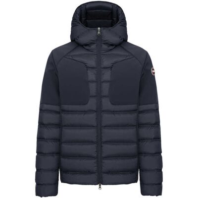Colmar PIUMINO CON CAPPUCCIO INSERTI SCUBA Blu 58 Colmar PIUMINO CON CAPPUCCIO INSERTI SCUBA Blu 58