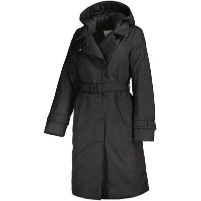 Woolrich TRENCH CON CAPPUCCIO ELLIS DONNA Nero XL Woolrich TRENCH CON CAPPUCCIO ELLIS DONNA Nero XL