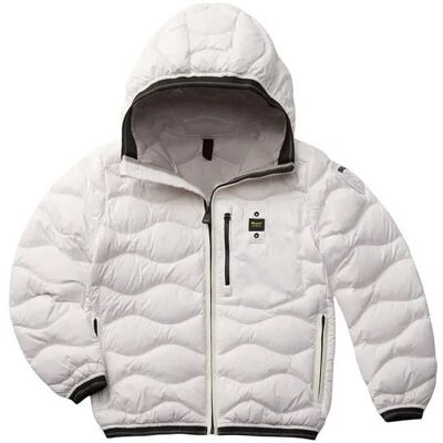 Blauer PIUMINO CON CAPPUCCIO BRINTON ONDINA BAMBINO Bianco 10A Blauer PIUMINO CON CAPPUCCIO BRINTON ONDINA BAMBINO Bianco 10A