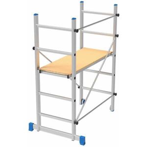Marchetti Minio - Trabattello in alluminio - Base 80cm - Compatto e portatile - Altezza 1,52m Marchetti Minio - Trabattello in alluminio - Base 80cm - Compatto e portatile - Altezza 1,52m