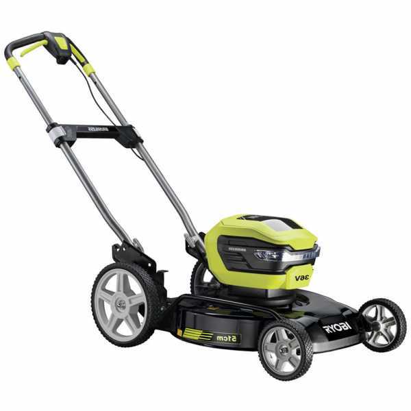 ryobi ry36lmmx51a-140 - tagliaerba a batteria - 36v/4ah - taglio 51 cm