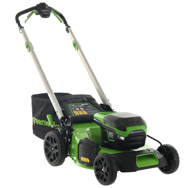 greenworks gd60lm51sp - tagliaerba semovente a batteria - 60v/4ah - taglio 51 cm