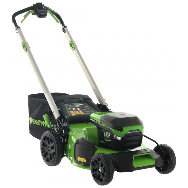 greenworks gd60lm51sp - tagliaerba semovente a batteria - senza batteria e caricabatteria