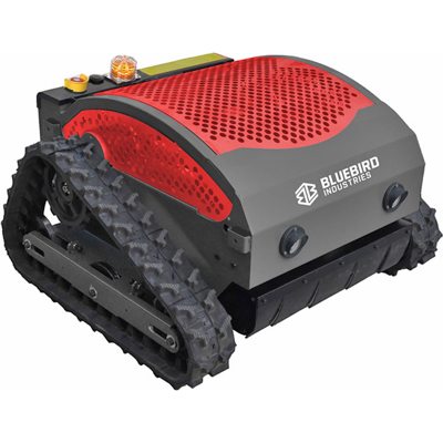 Blue Bird FM 24-65 - Robot Trinciaerba cingolato ibrido (scoppio + batteria) - Telecomandato Blue Bird FM 24-65 - Robot Trinciaerba cingolato ibrido (scoppio + batteria) - Telecomandato