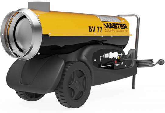 master bv 77 e - generatore di aria calda a gasolio a riscaldamento indiretto