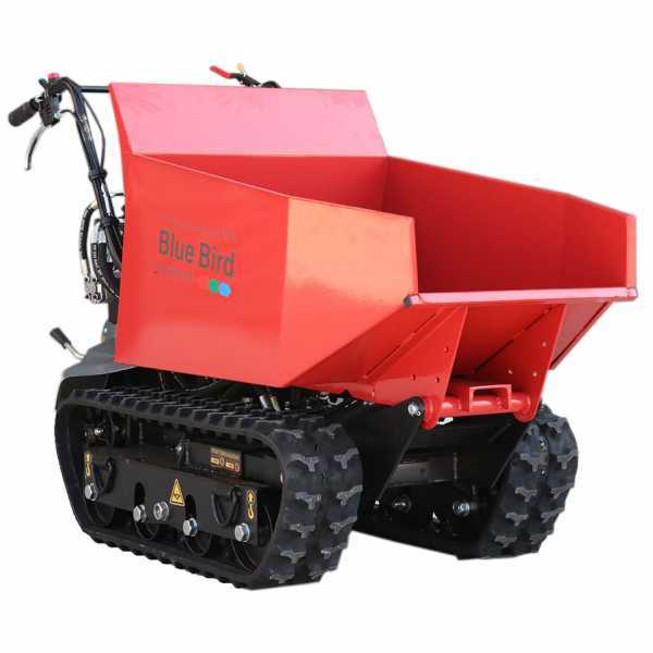 motocarriola cingolata blue bird transporter 500 d - cassone dumper con portata di 500 kg